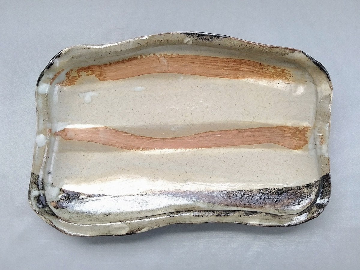 夕暮れ長方皿 特大【日下青作/麻里】