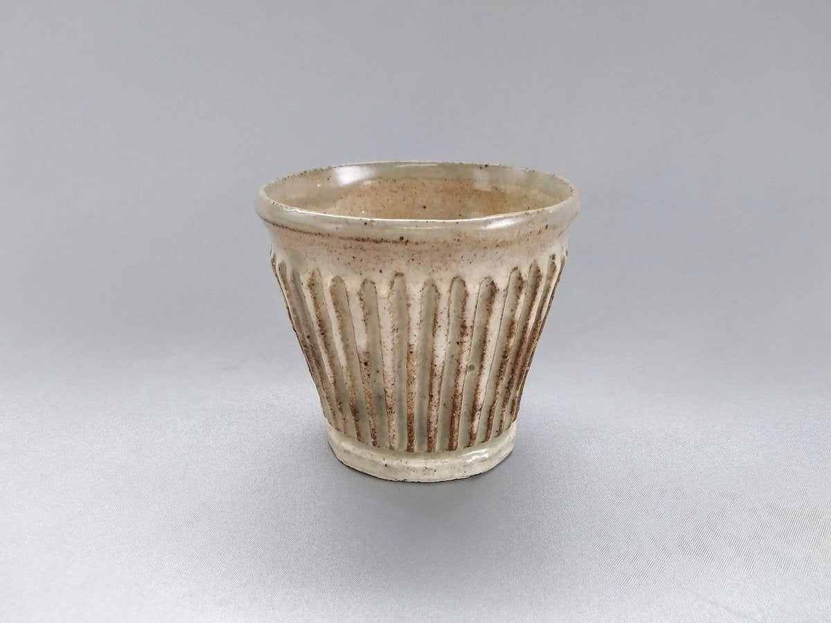 粉引しのぎそば猪口【益子淳一】