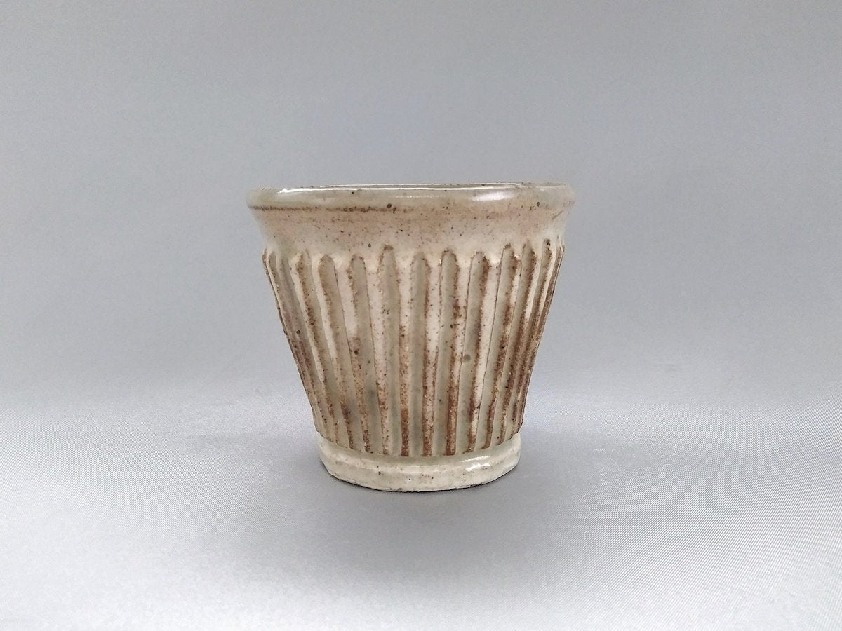 粉引しのぎそば猪口【益子淳一】