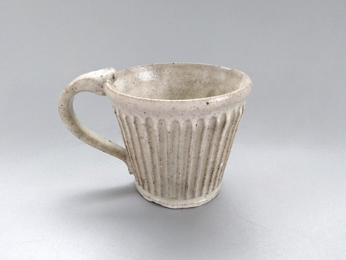 粉引しのぎマグ【益子淳一】