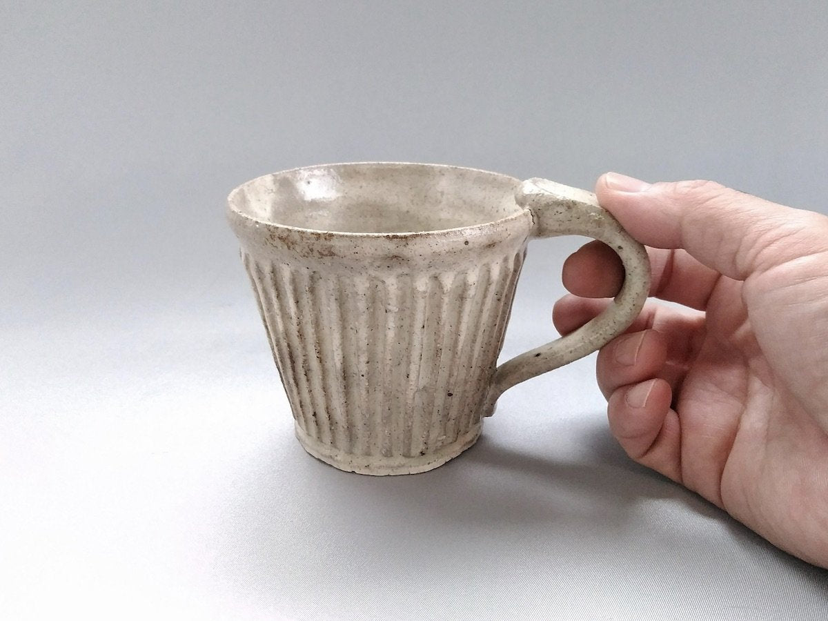 粉引しのぎマグ【益子淳一】