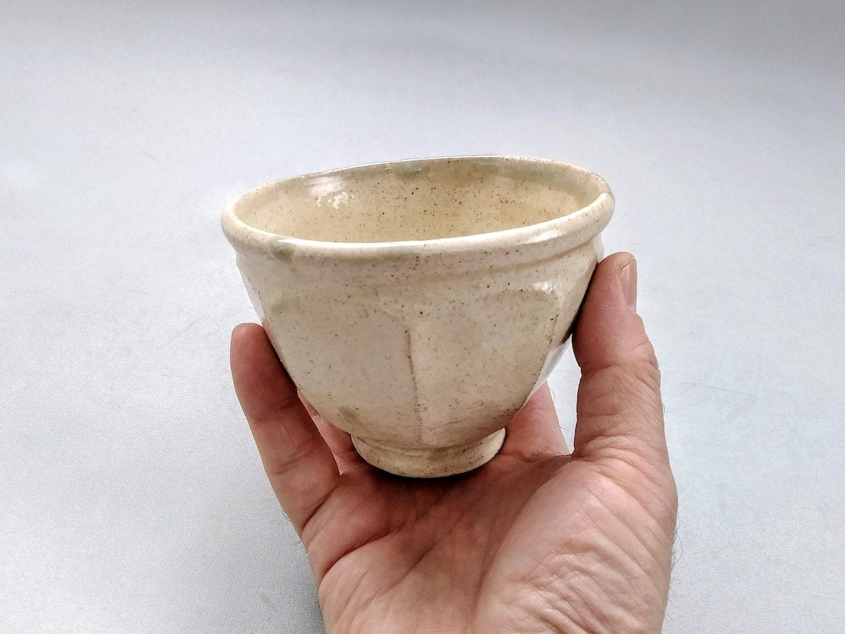 粉引面取り汲出【益子淳一】