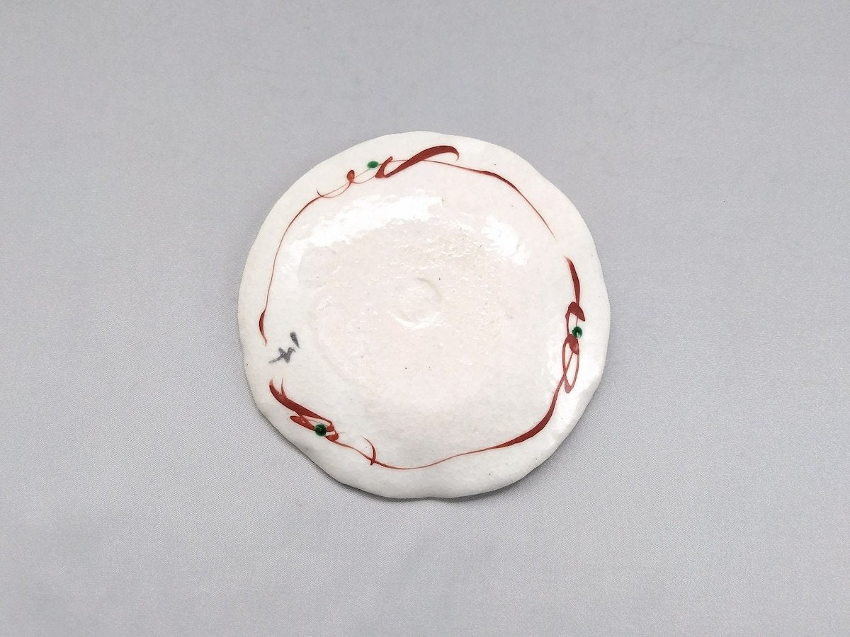 色絵点花小皿トルコ【榛澤宏】