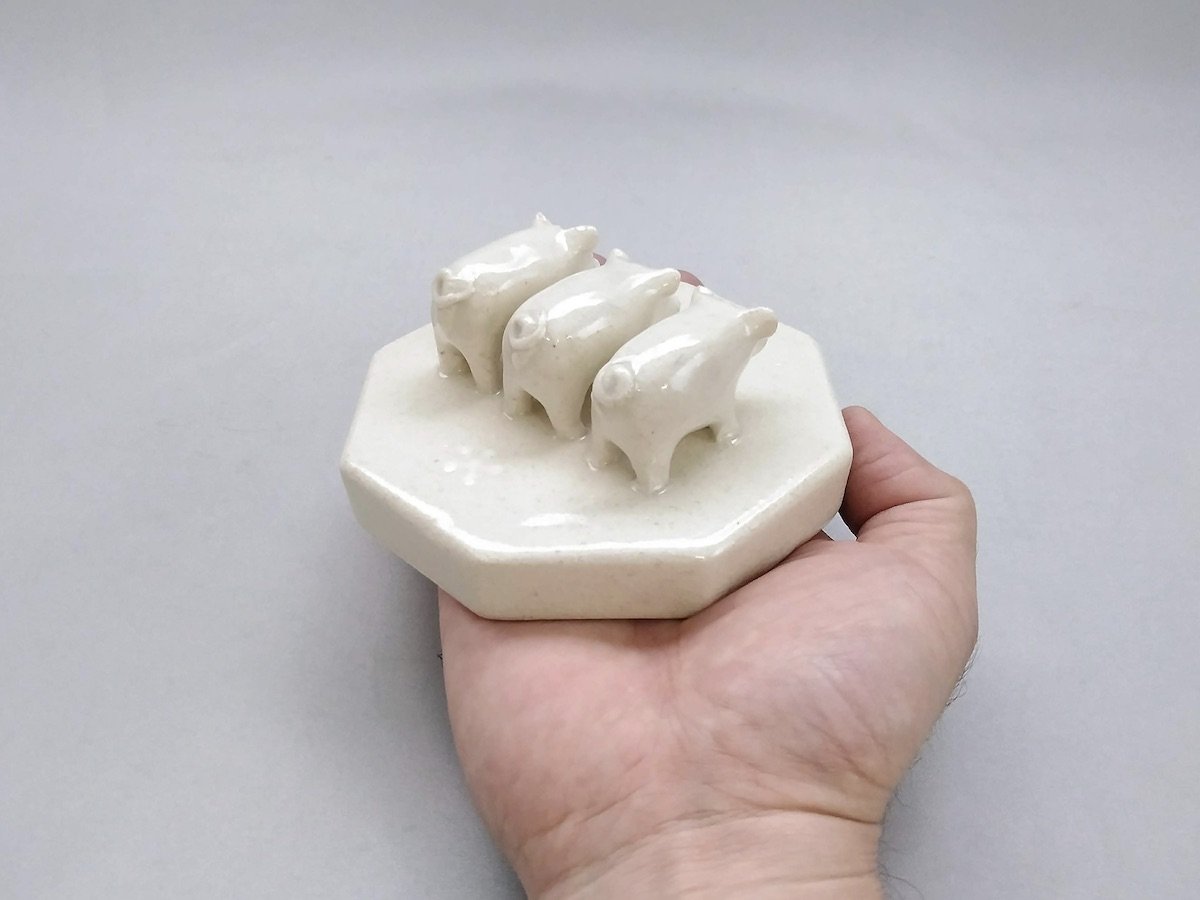 落し蓋 白【牧田亮】