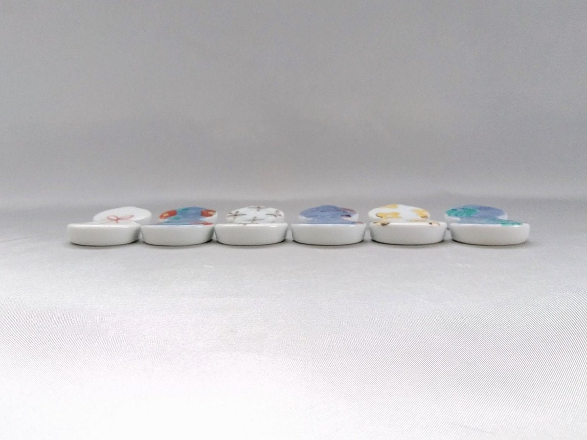 伊万里ひょうたん箸置き 絵替セット【徳七窯】