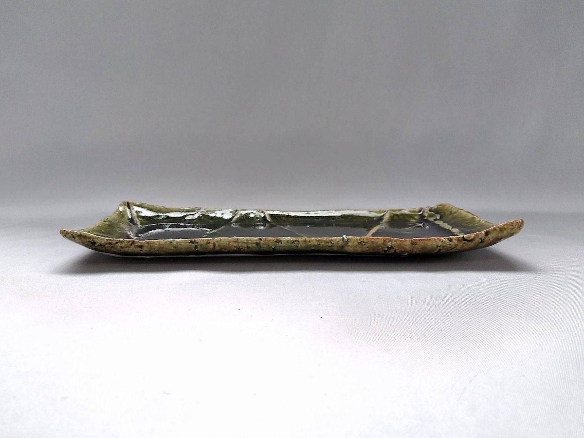 織部面取長皿2/3【山本一仁】