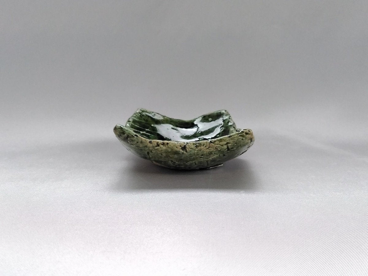 織部貼合角種皿【山本一仁】