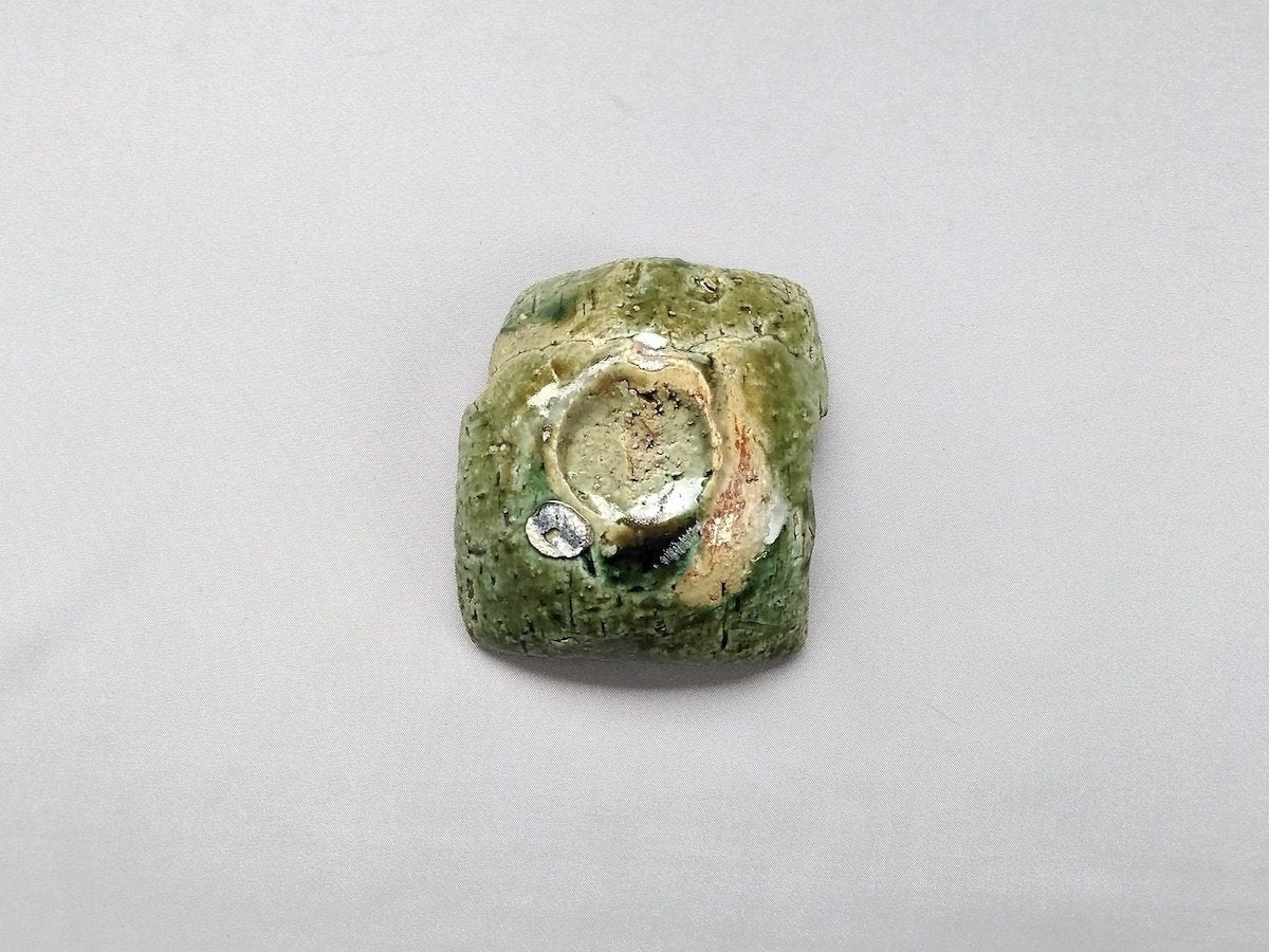 織部貼合角種皿【山本一仁】