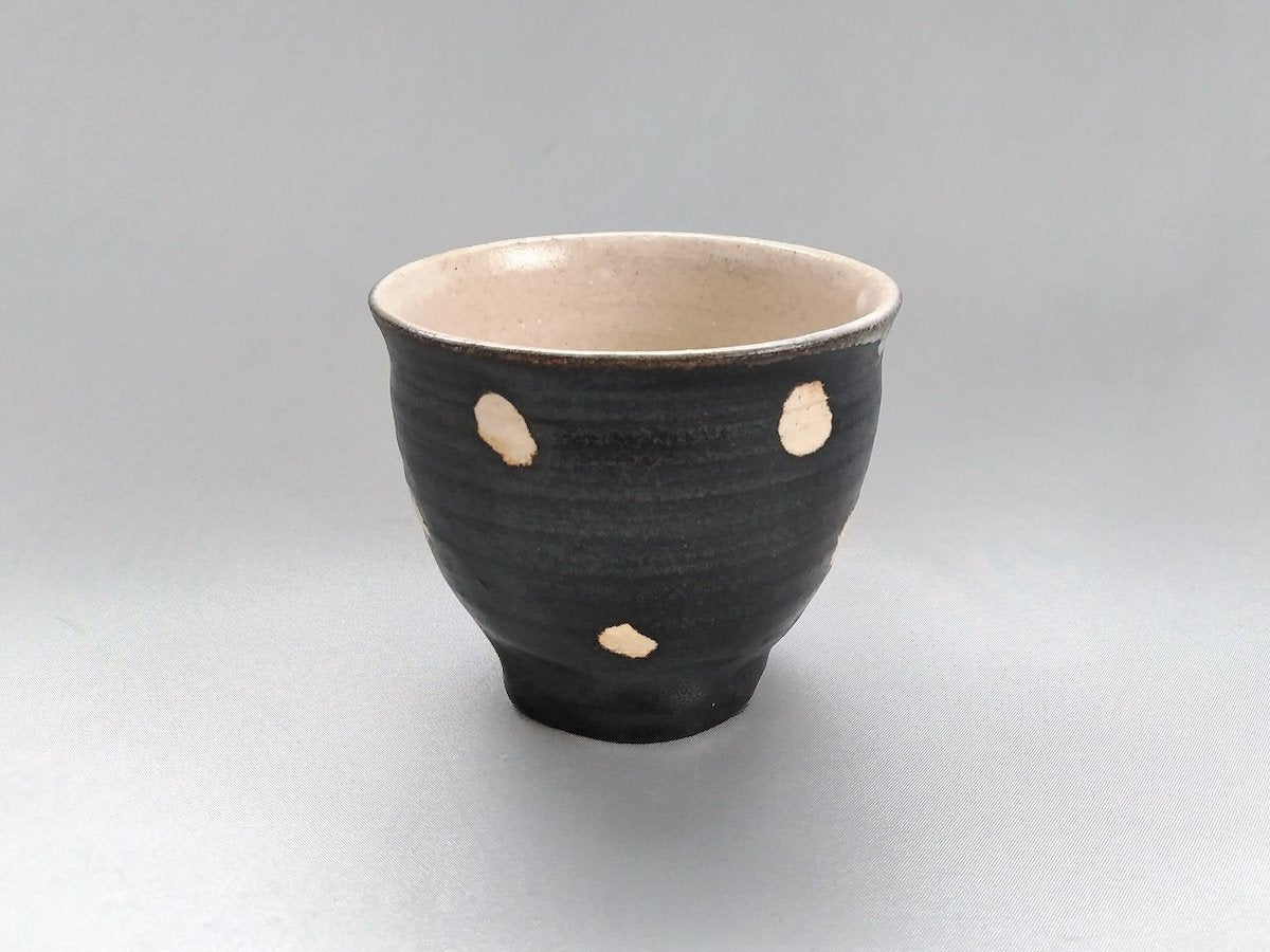 黒釉ドット煎茶【山本一仁】