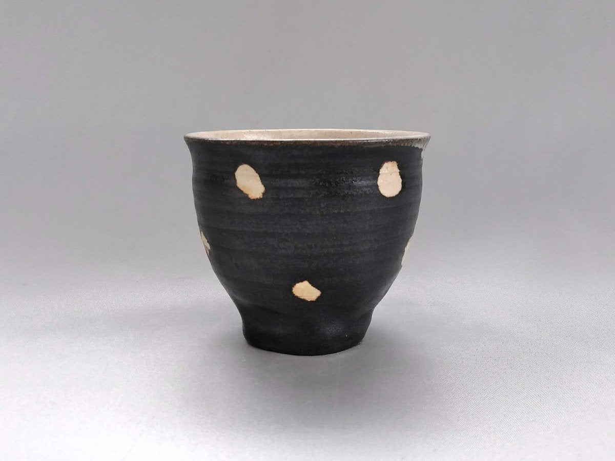 黒釉ドット煎茶【山本一仁】