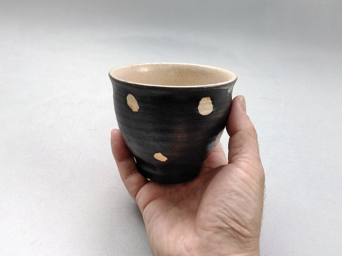 黒釉ドット煎茶【山本一仁】
