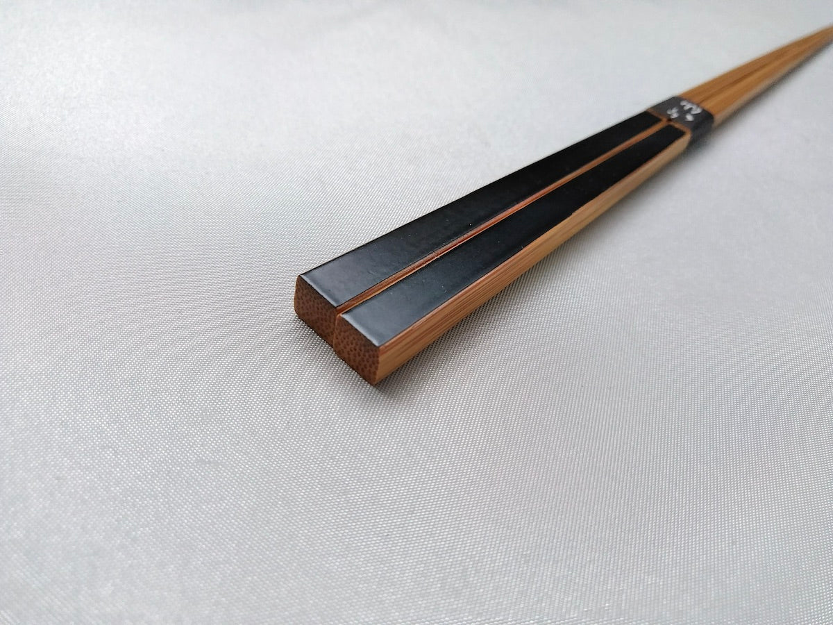 四角箸 黒【なかしま】