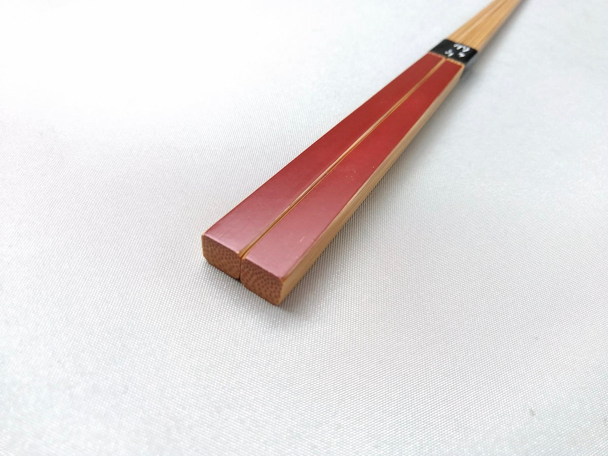 四角箸 赤【なかしま】