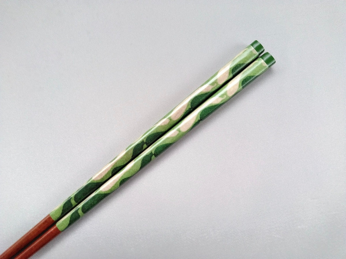 天然木箸 並びひさご 黄緑【箸蔵まつかん】