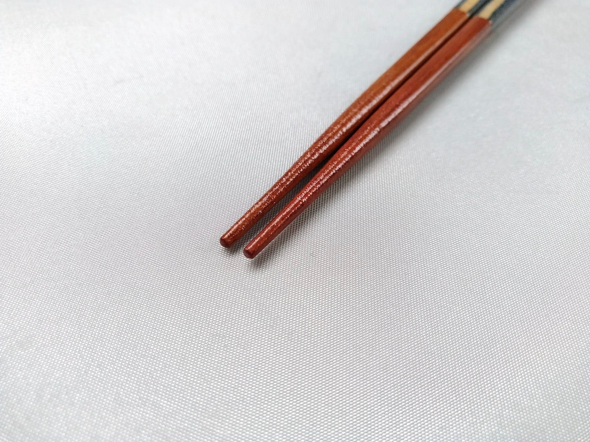 天然木箸 ひさご 紺【箸蔵まつかん】