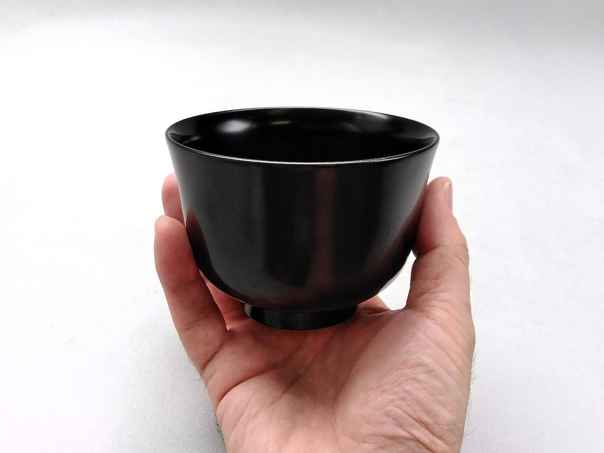 洗浄機対応春秋碗 黒【松屋漆器】