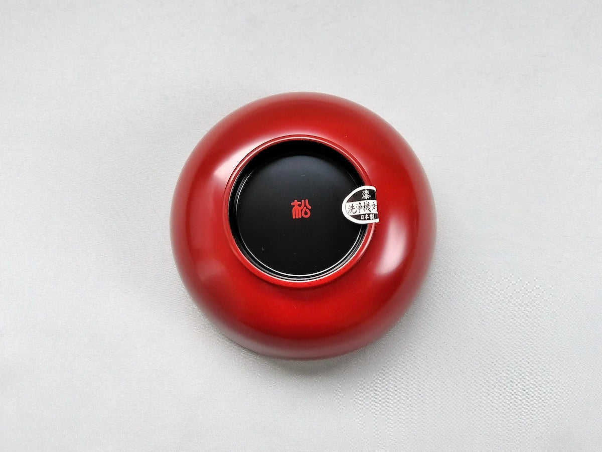 洗浄機対応入れ子椀小 朱【松屋漆器】