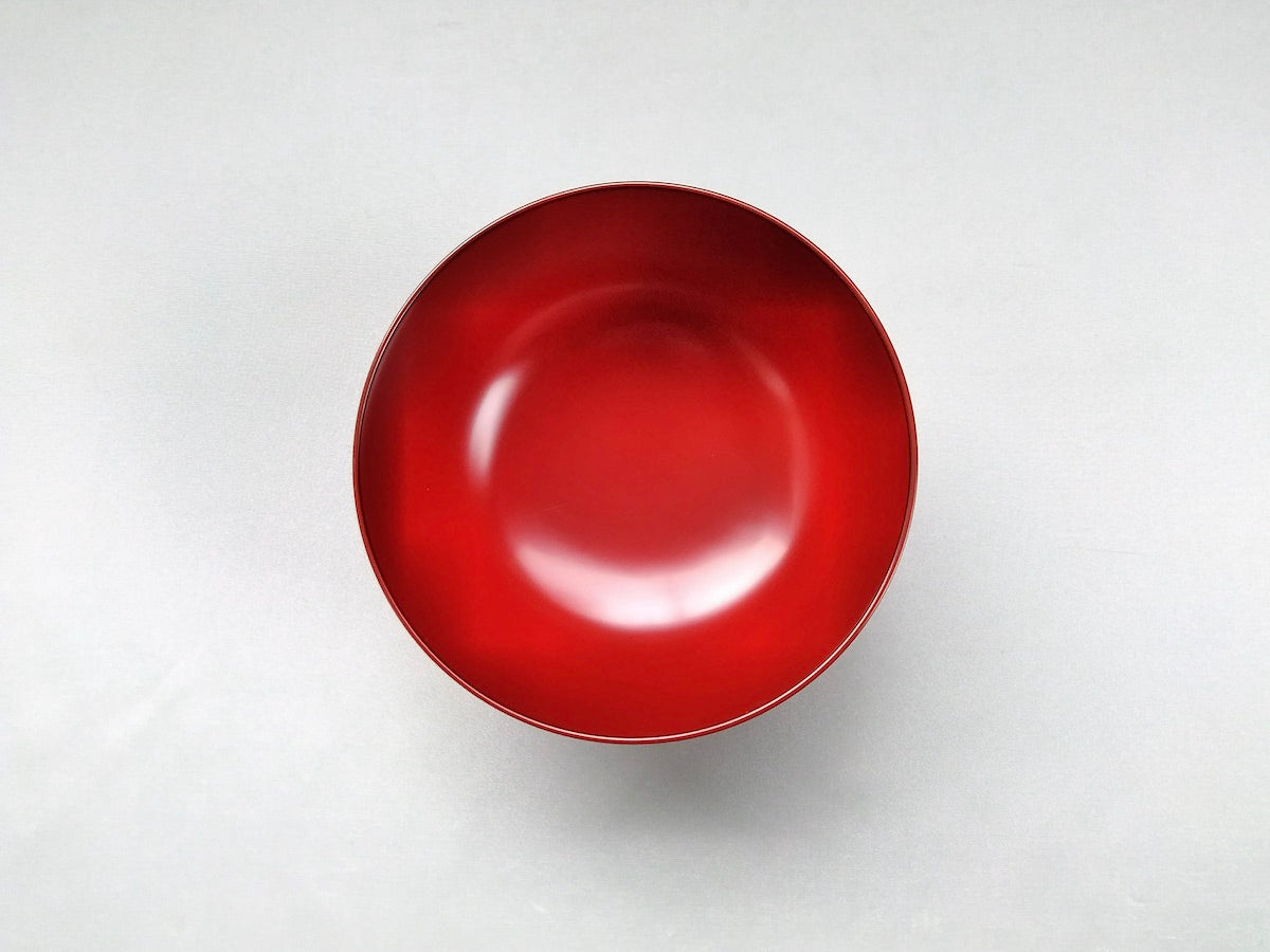 洗浄機対応入れ子椀中 朱【松屋漆器】