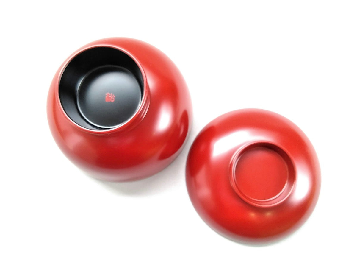 洗浄機対応雑煮碗 朱【松屋漆器】