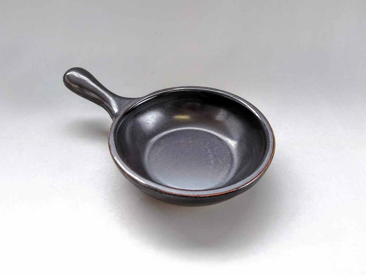黒釉5寸フライパン【安楽窯】