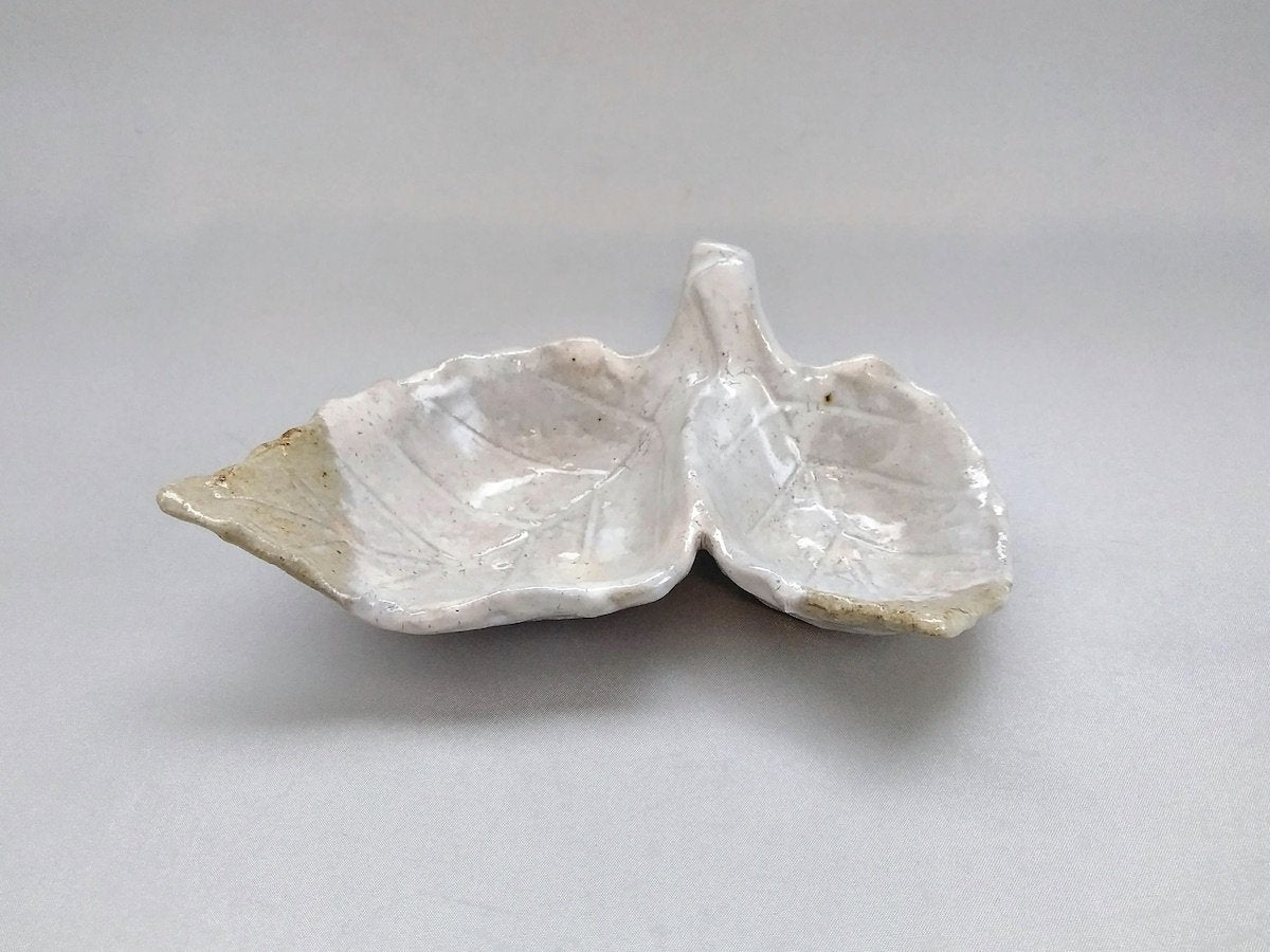 粉引双葉小鉢大【小栗大幸】