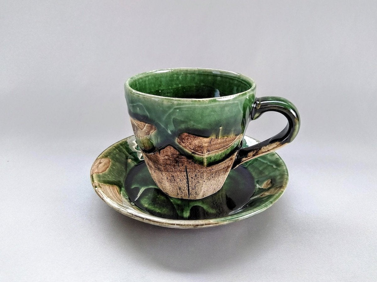 織部面取コーヒーC/S【鶴琳窯】