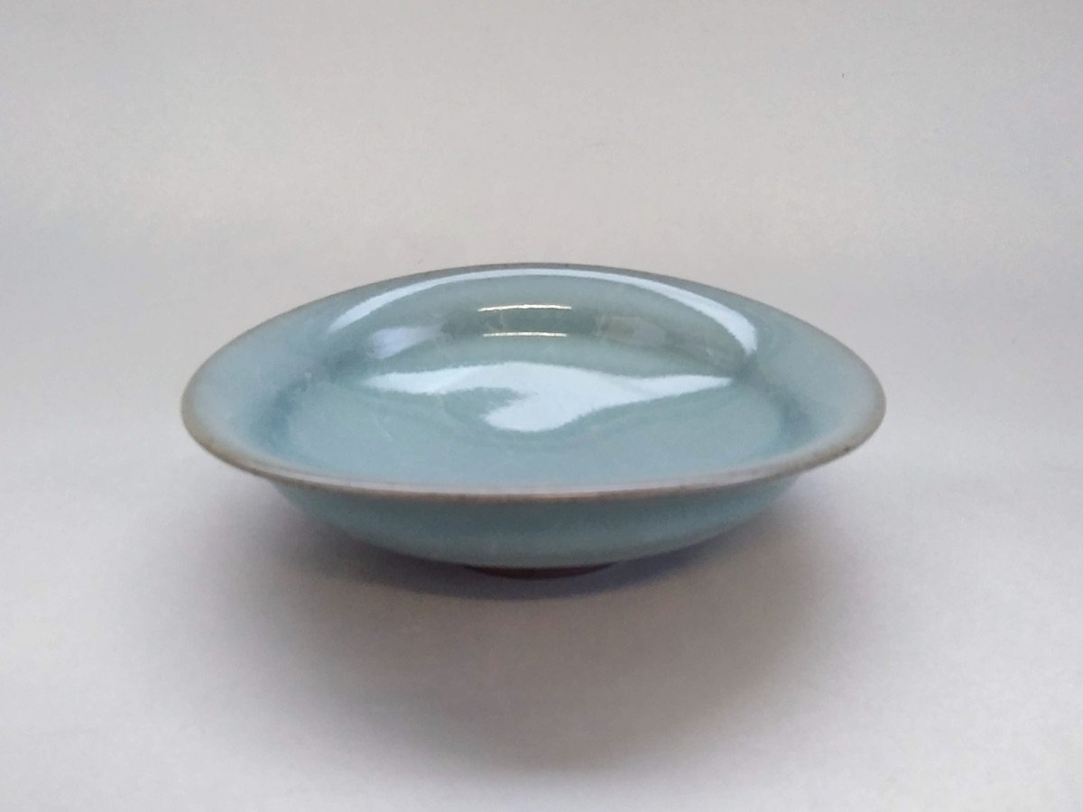 粉青瓷5寸たわみ鉢【木山拓】
