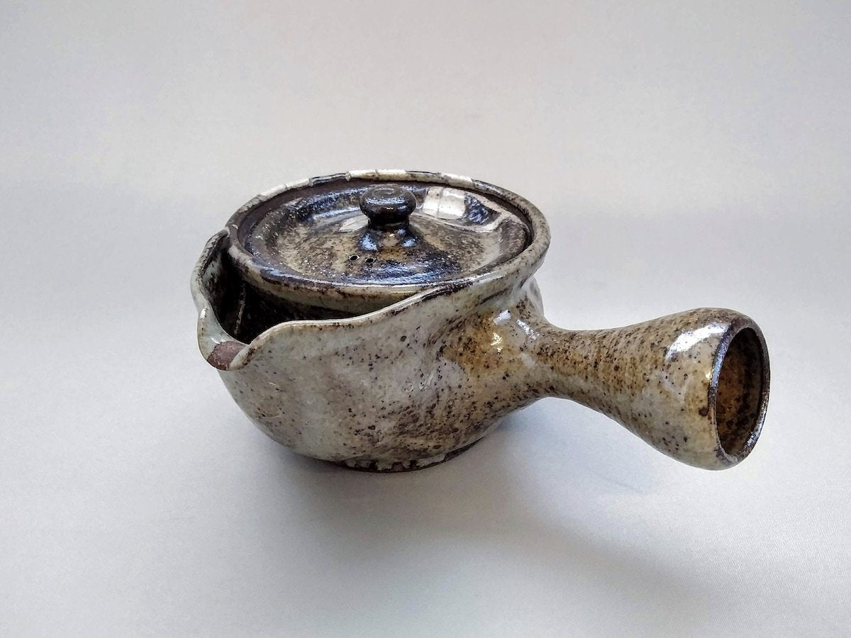 掻き落とし椿急須【小川洋子】