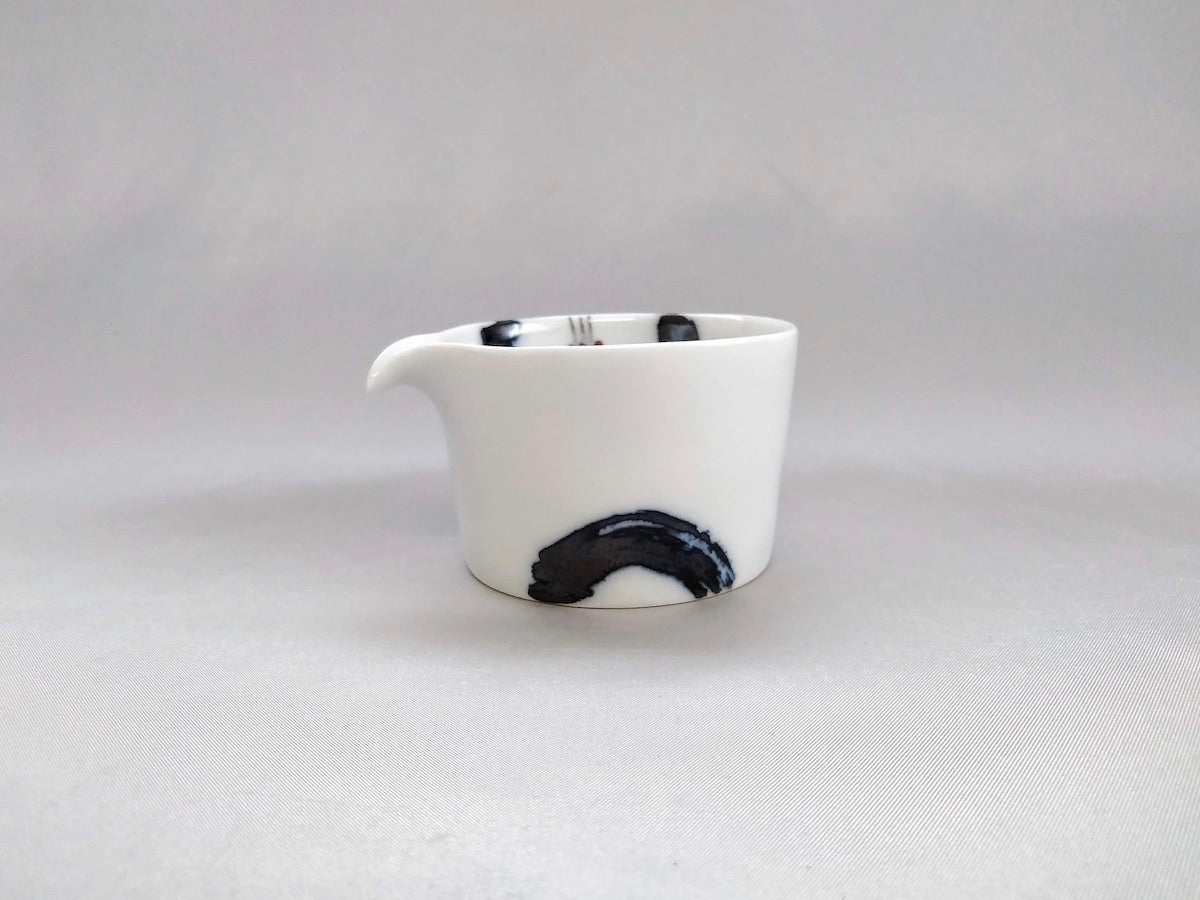 染付椿片口小付丸【一峰窯】