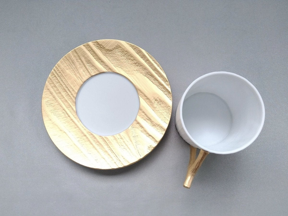 木目コーヒーC/S Gold【やま平窯】