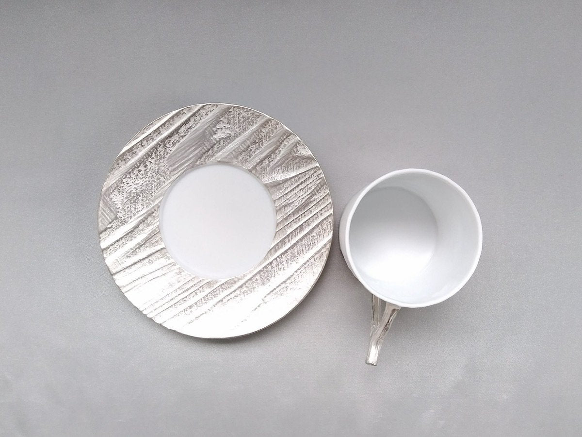 木目コーヒーC/S Silver【やま平窯】