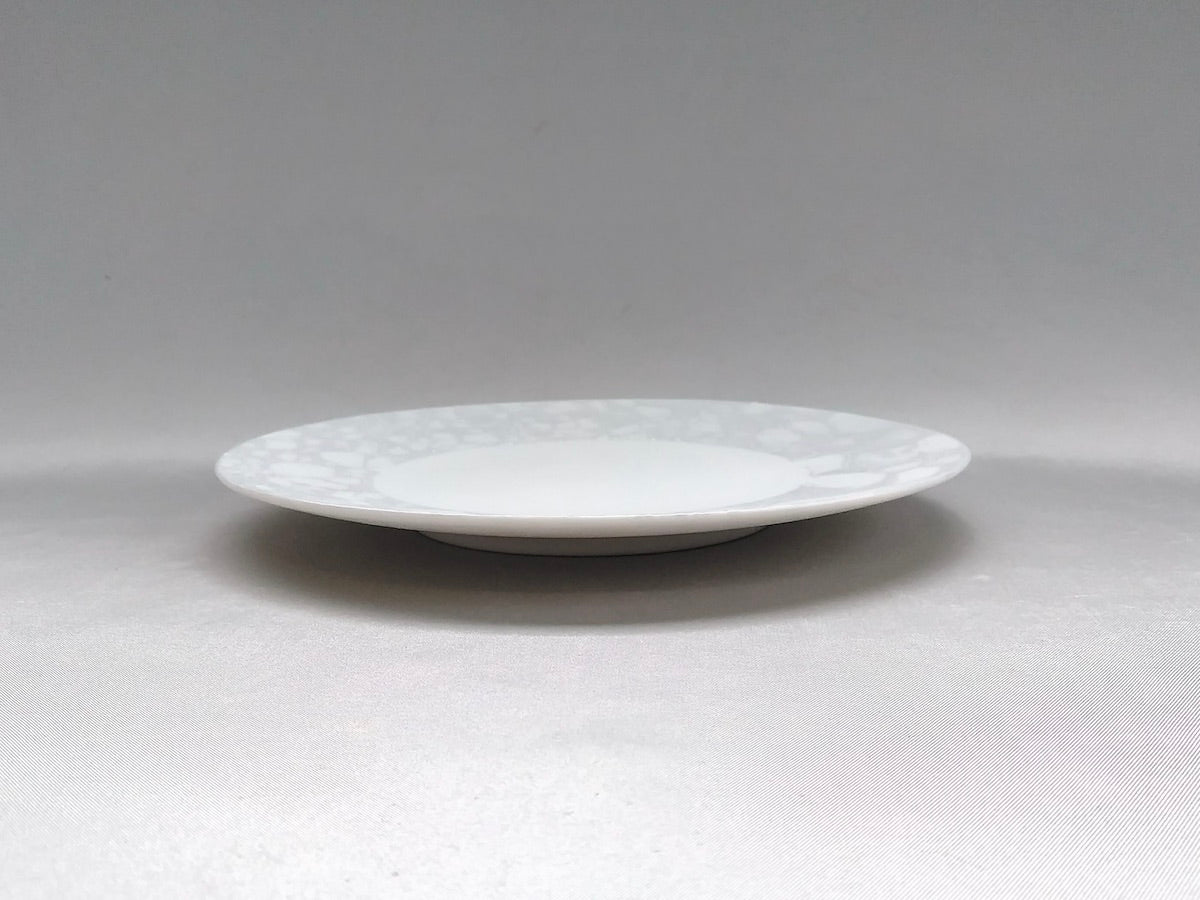 グレー志野泡16.5cmプレート【やま平窯】