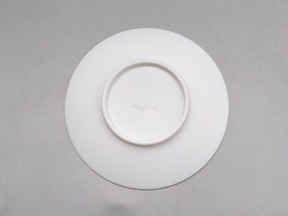 グレー志野泡16.5cmプレート【やま平窯】