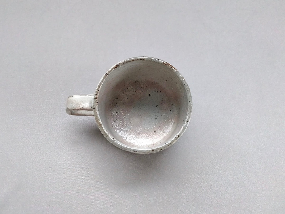 粉引しのぎ角マグ【兵山窯】