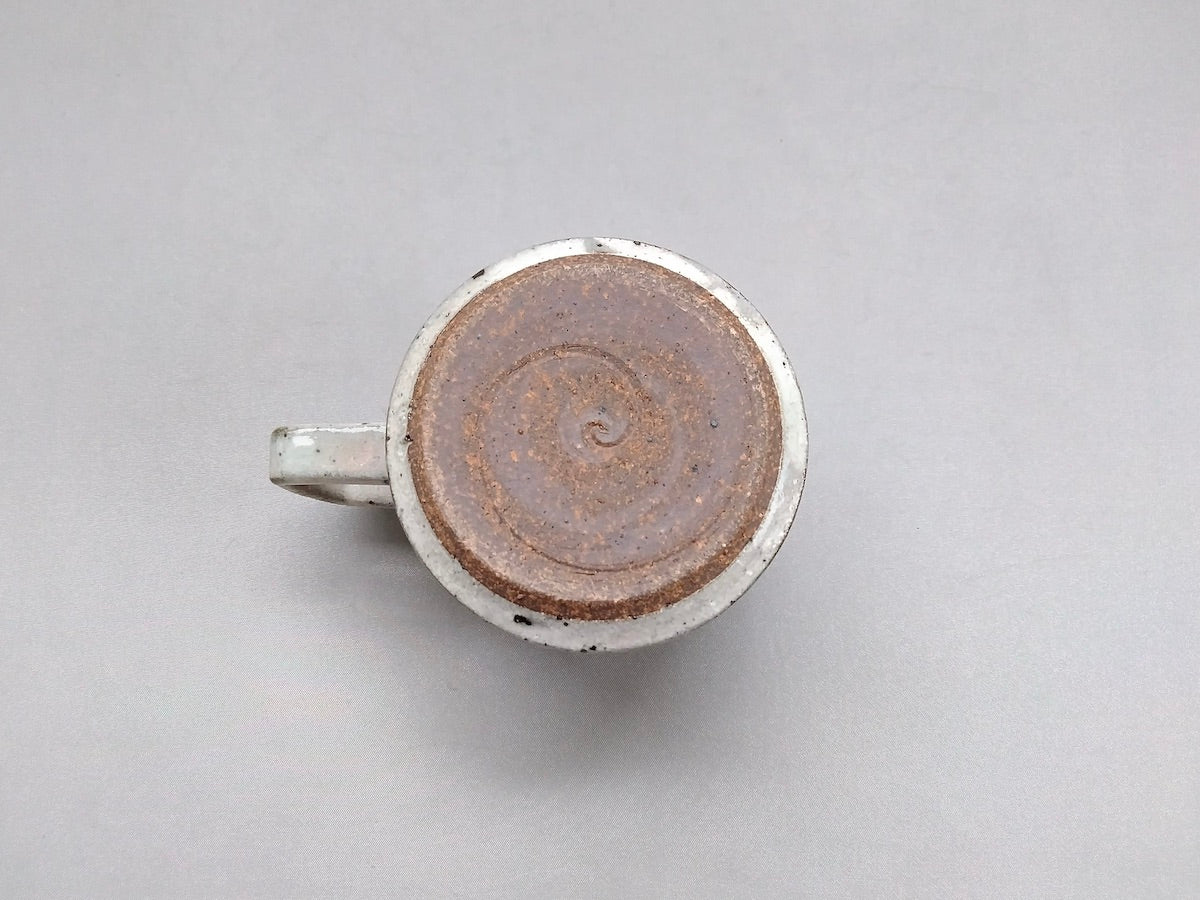 粉引しのぎ角マグ【兵山窯】