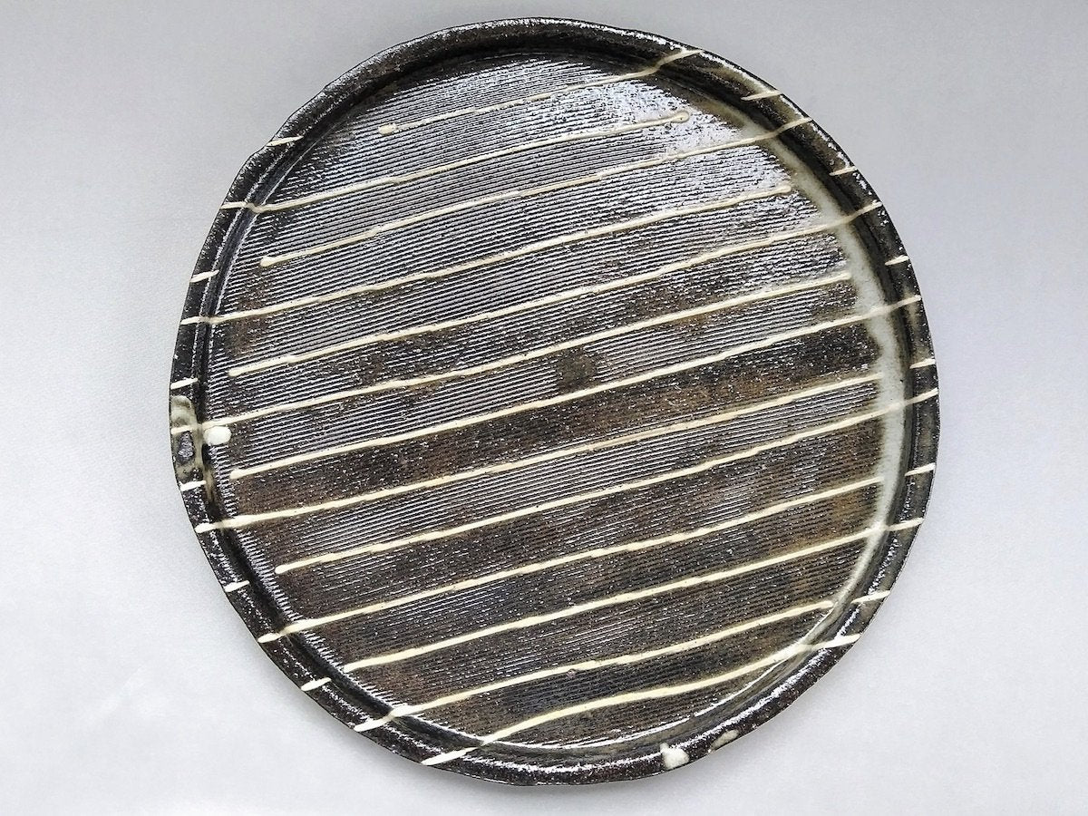 一珍29cm丸皿【日下青作/麻里】