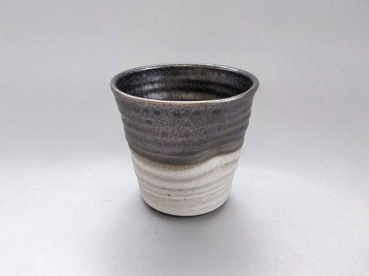 ラスター焼酎カップ 白【峰陶房】