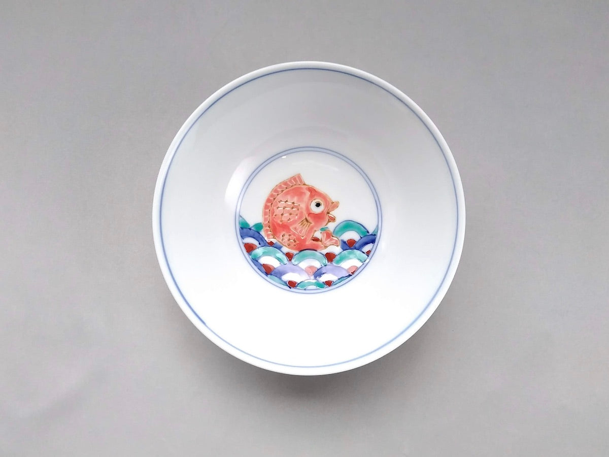 めで鯛平鉢【徳七窯】