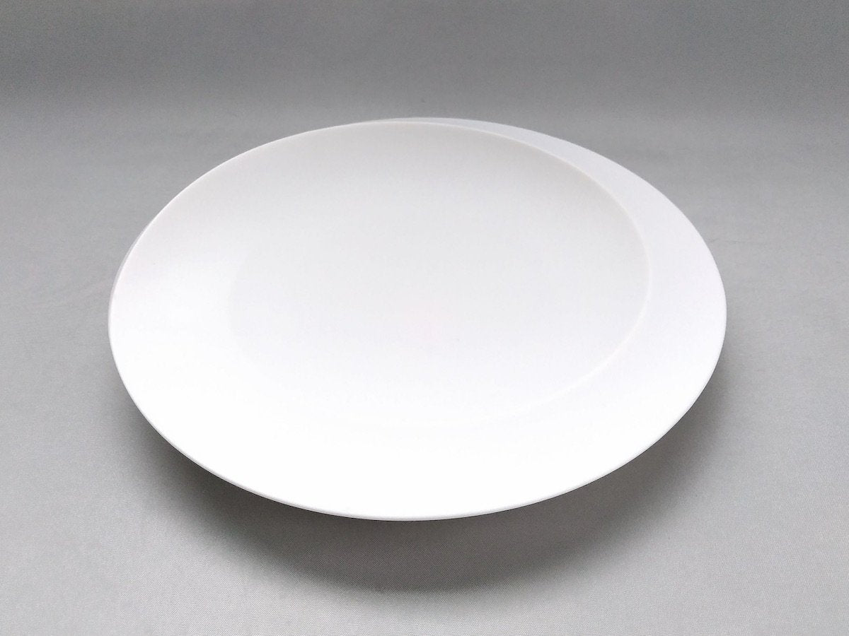 シェル21cm丸皿 白【やま平窯】