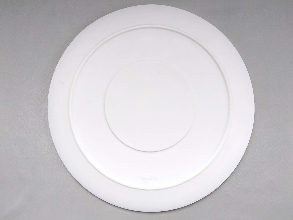 泡frameラウンドプレート 26cm 黒【やま平窯】