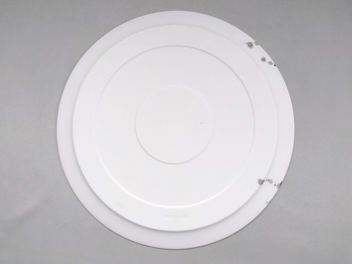 書ラウンドプレート 冬【やま平窯】