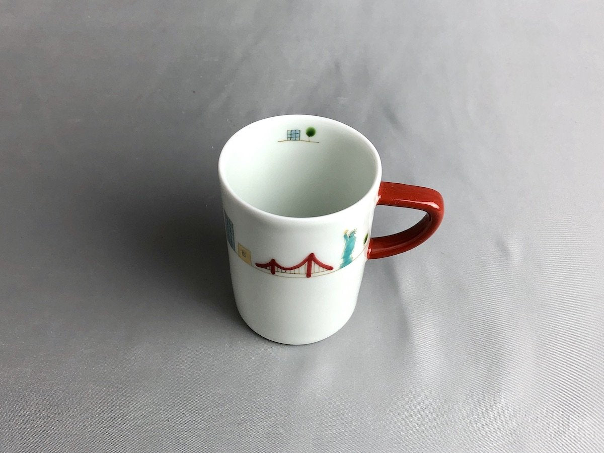 さんぽアメリカドラムマグS赤【一峰窯】