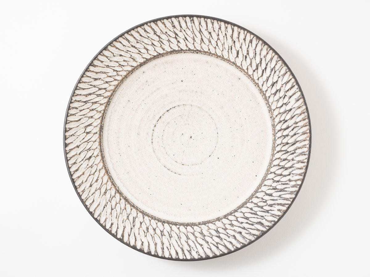 リム平皿 8寸【山本雅則】