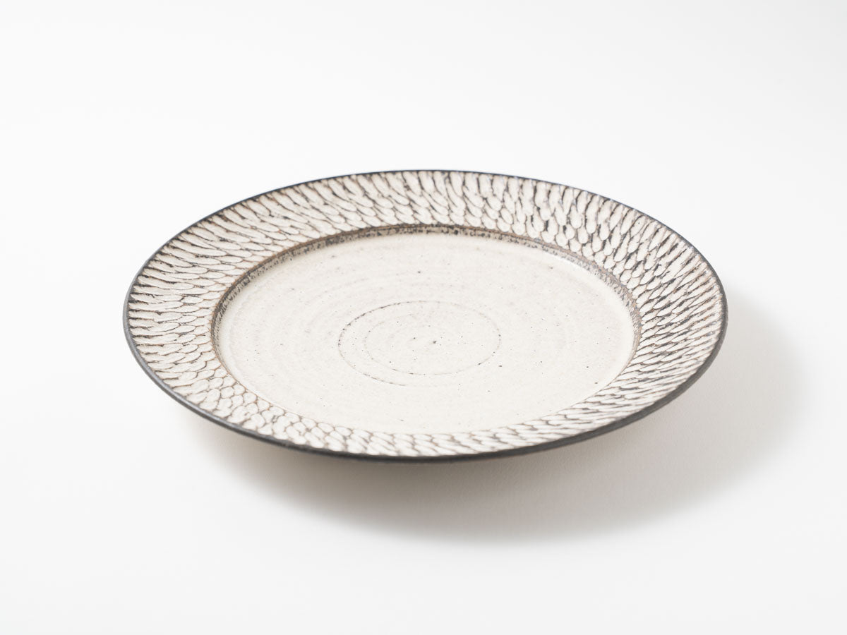 リム平皿 8寸【山本雅則】