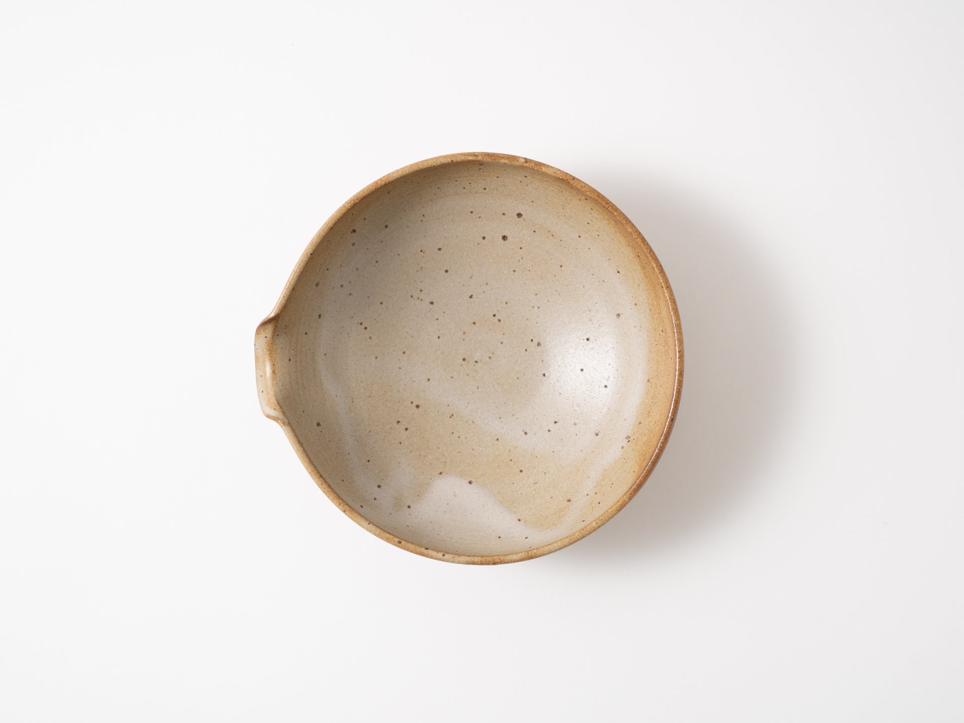 Single-mouth bowl 6 inches beige [Yuki Watanabe_ex24]