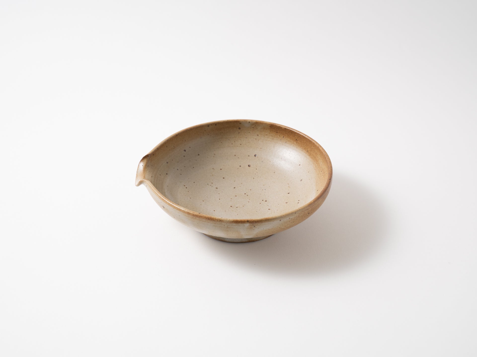 Single-mouth bowl 6 inches beige [Yuki Watanabe_ex24]