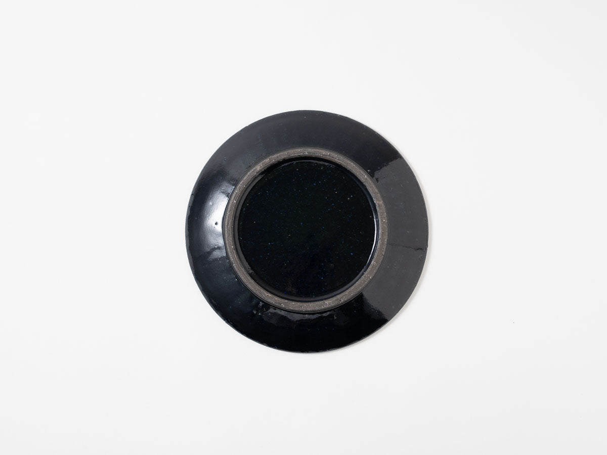 ルリ釉鎬皿17cm【加藤仁志】