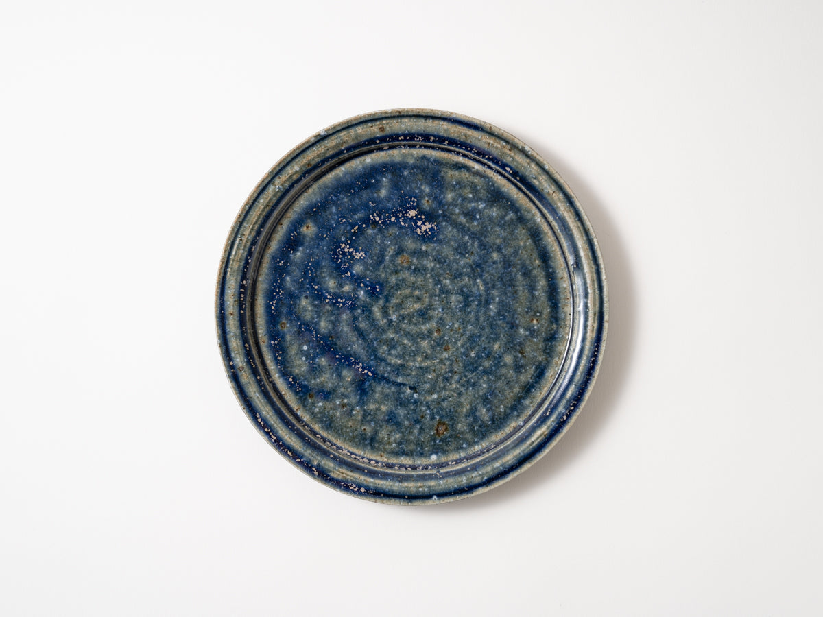 Blue 6 inch plate [Yuya Takahashi]
