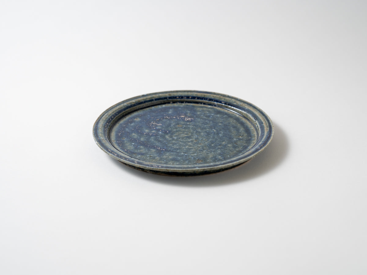 Blue 6 inch plate [Yuya Takahashi]