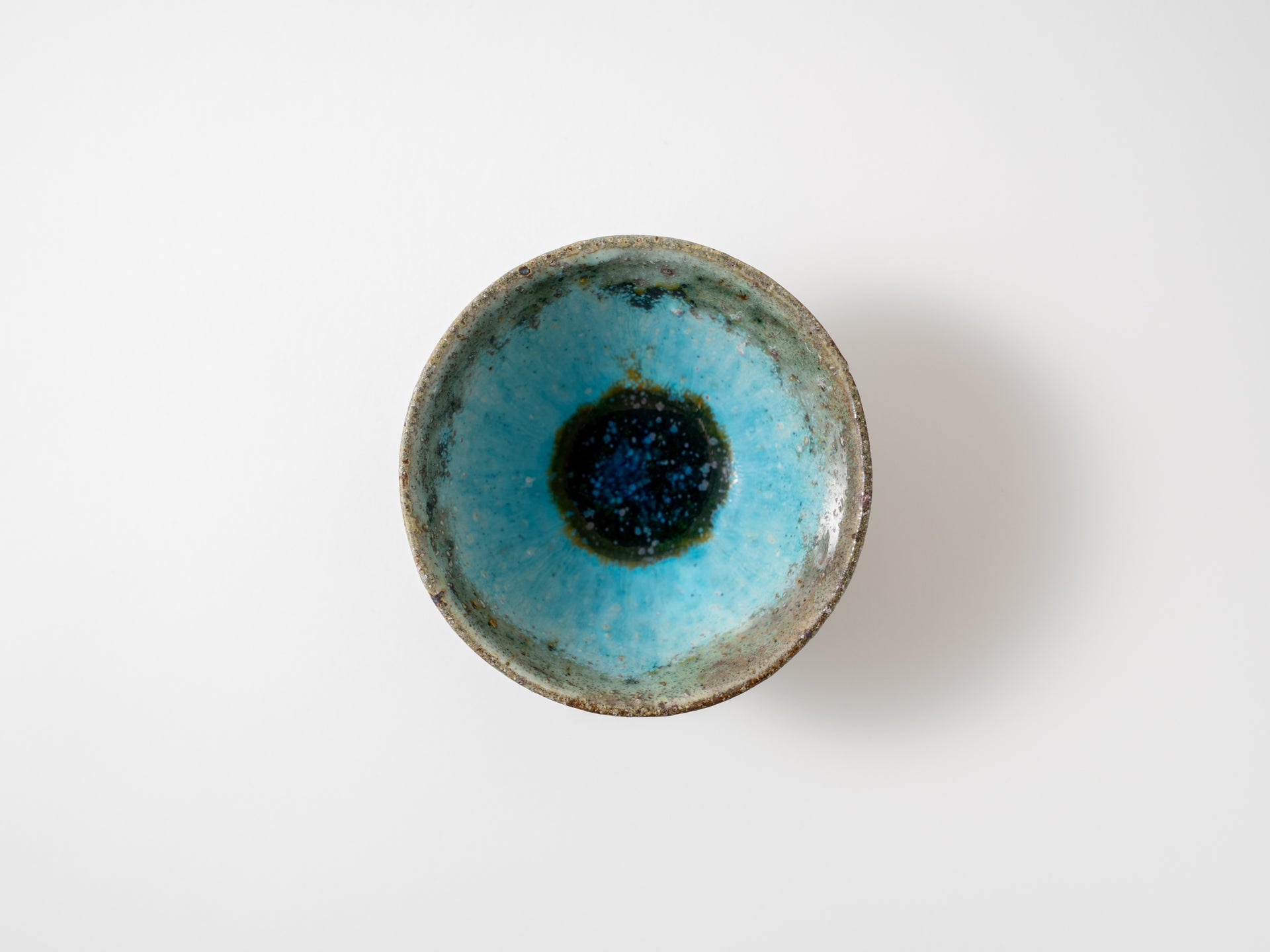 Blue tea bowl [Shinichi Kotsuji]
